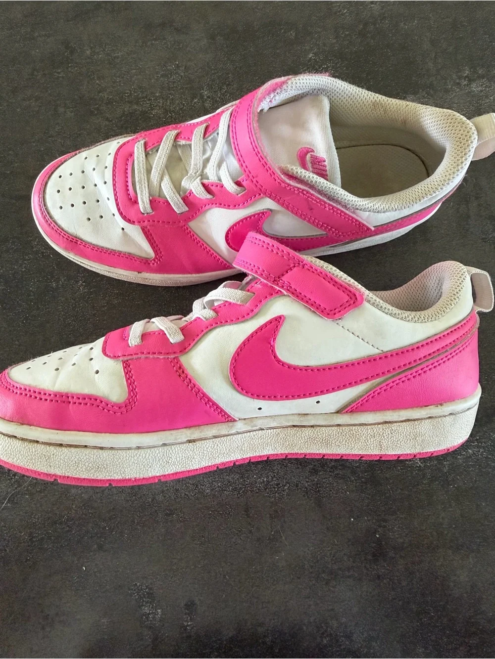 Nike Court Borough Low Recraft 3Y White Pink Kids Sneakers DV5457-123